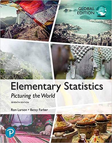Elementary Statistics:  Picturing the World, Global Edition (7th ٍEdition) [2019] - Original PDF
